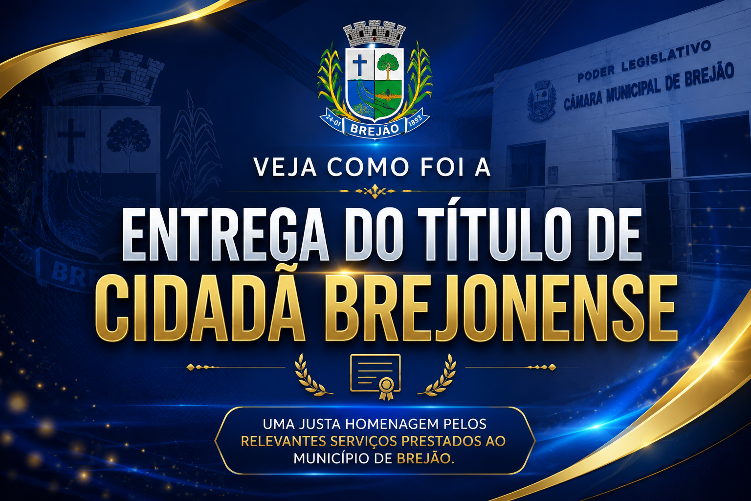 Entrega do Título de Cidadã Brejonense